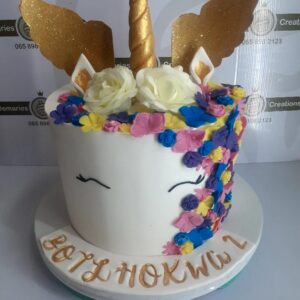 1 tier Unicorn Cake