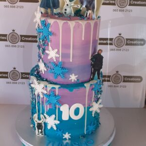 2 tier Princess birthday cake (buttercream)